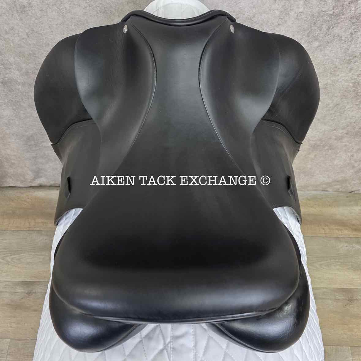 2015 Custom Saddlery Signature Steffen's Advantage Monoflap Dressage Saddle, 18" Seat, Adjustable Tree, Wool Flocked Panels