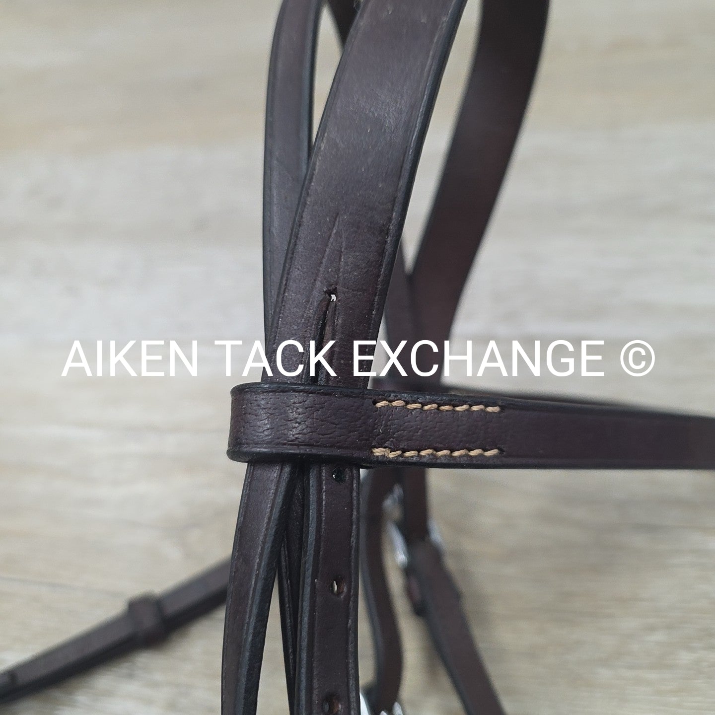 Plain Bridle with Drop Noseband, No Reins, Brown, Size Cob