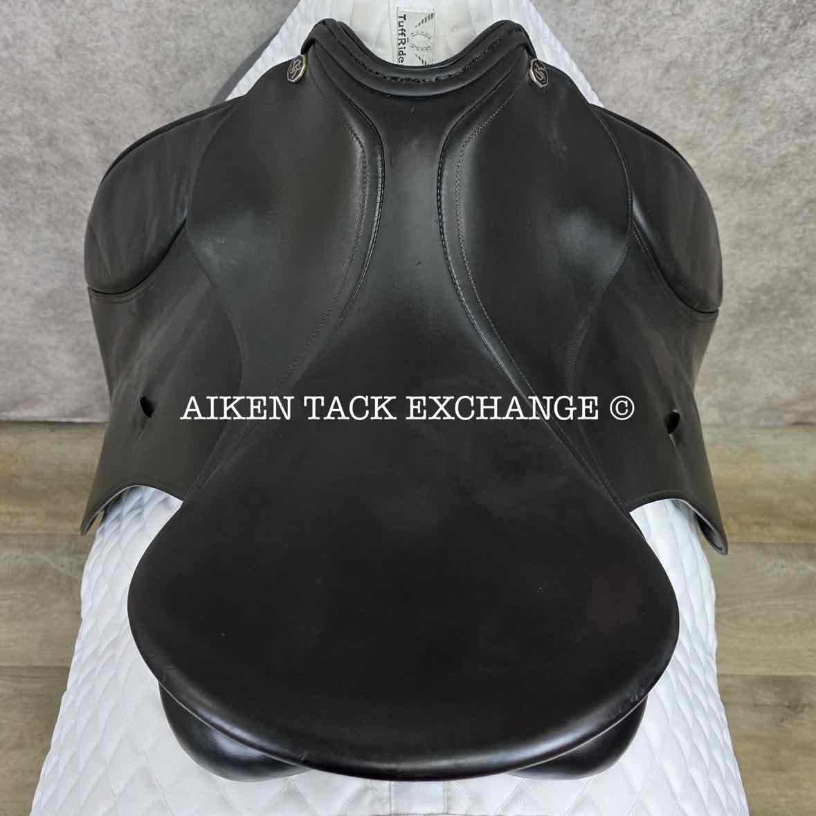 1994 Kieffer Aachen Dressage Saddle, 17" Seat, Medium Tree, Wool Flocked Panels