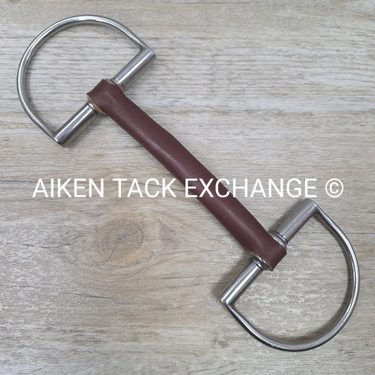 Leather Mullen Mouth D Ring Bit 5.5"