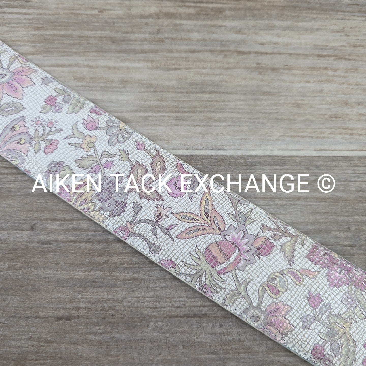 Tailored Sportsman Wide Belt in Fleur Pink, Size Medium