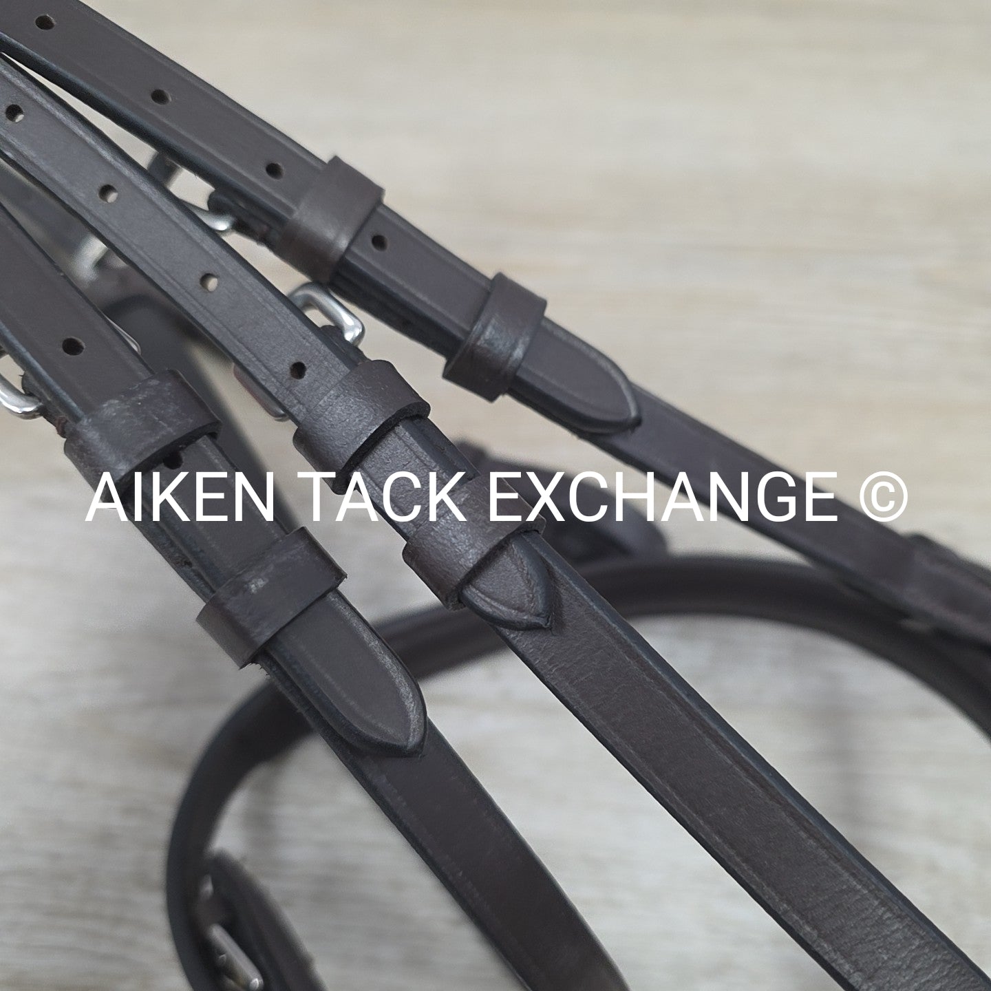 HDR Advantage Mono Crown Padded Bridle with Reins, Havana, Size Cob