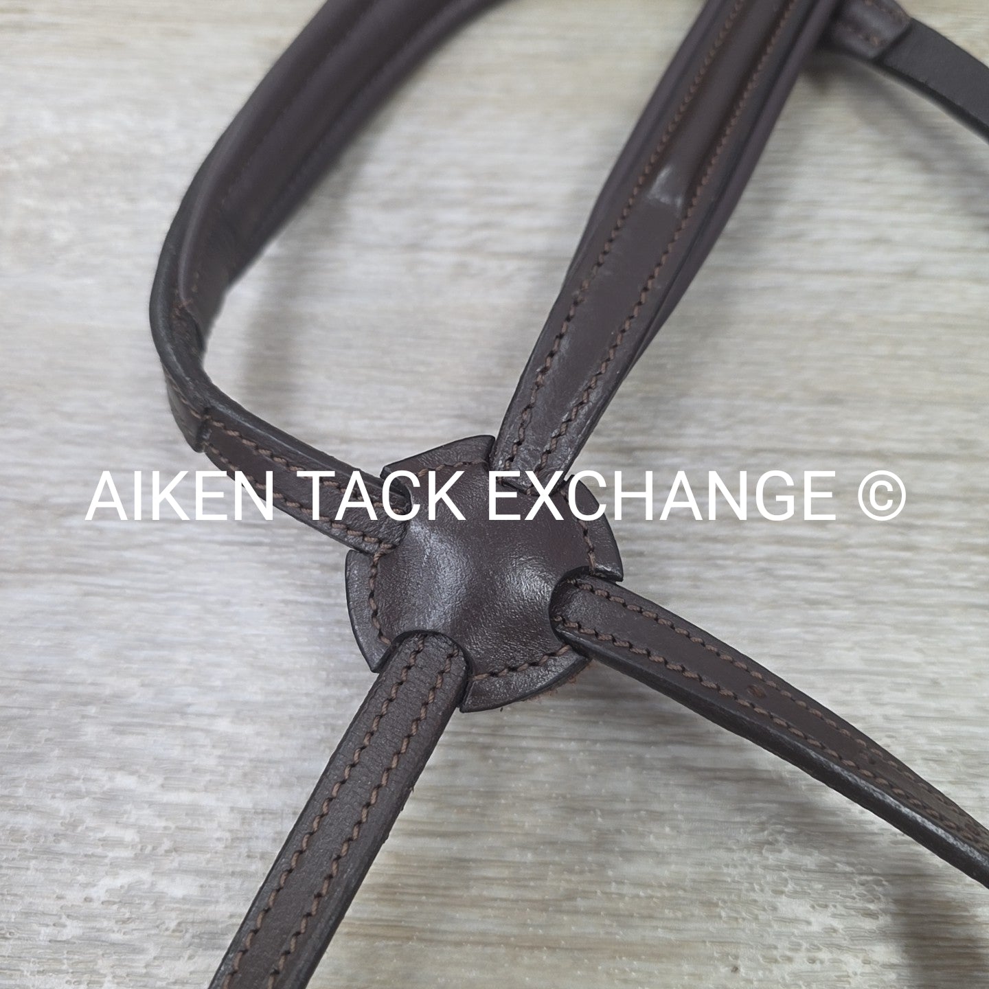 Ergonomic Figure 8 Bridle, No Reins, Brown, Size Full