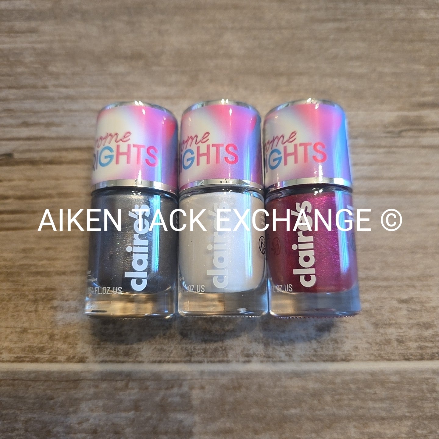 Claire's Chrome Brights Polish - Set of 3