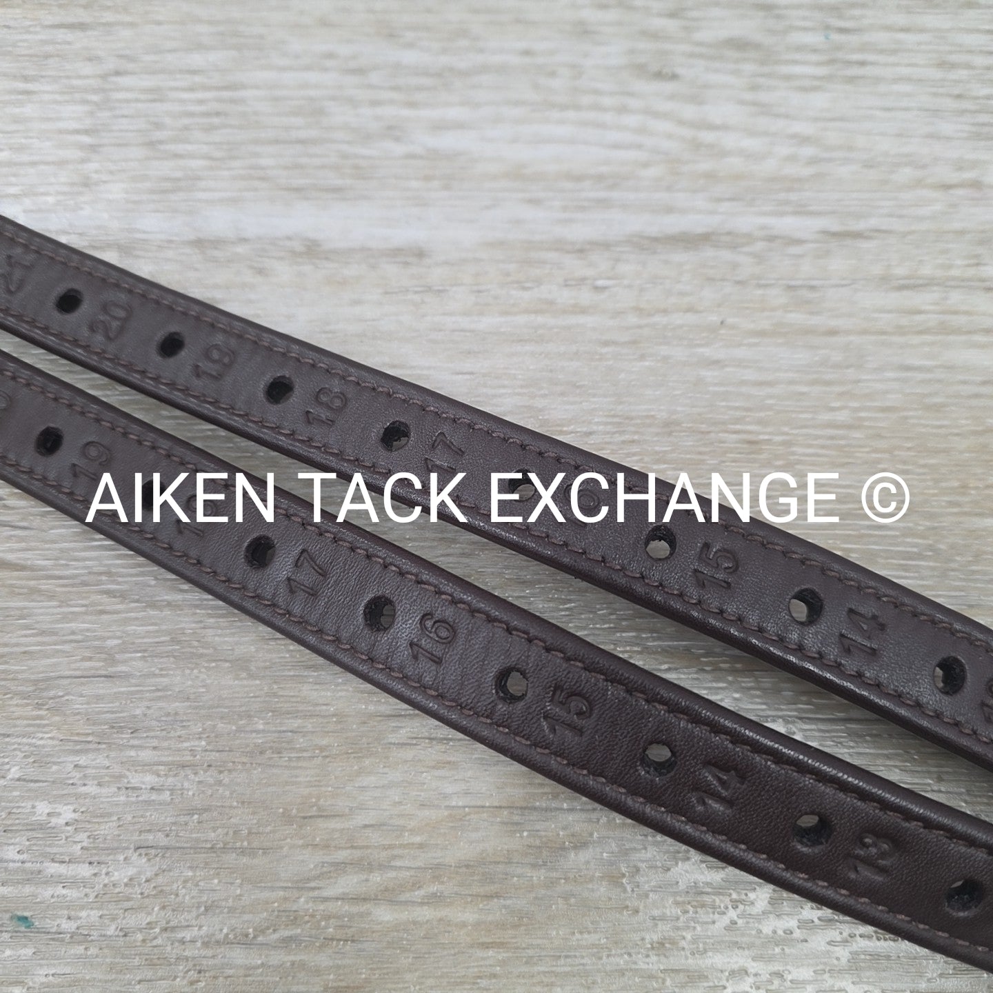 Ovation Covered Stirrup Leathers with Clasp End, Dark Brown, 54"