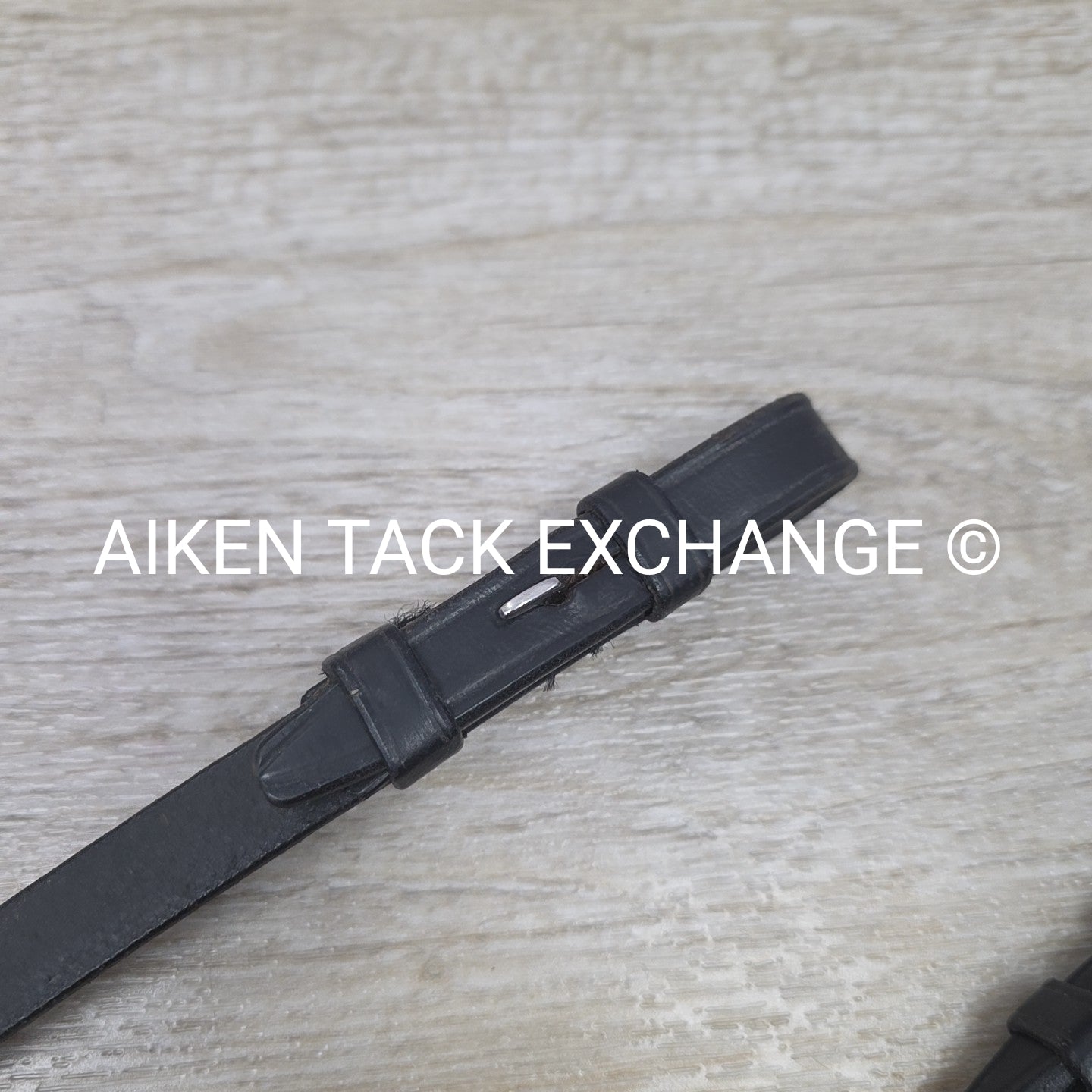 Flat Laced Reins, Black, 56"