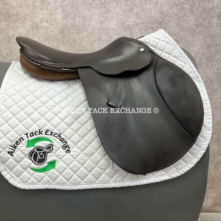 English Close Contact Jump Saddle, 17" Seat, Medium Tree, Foam Panels