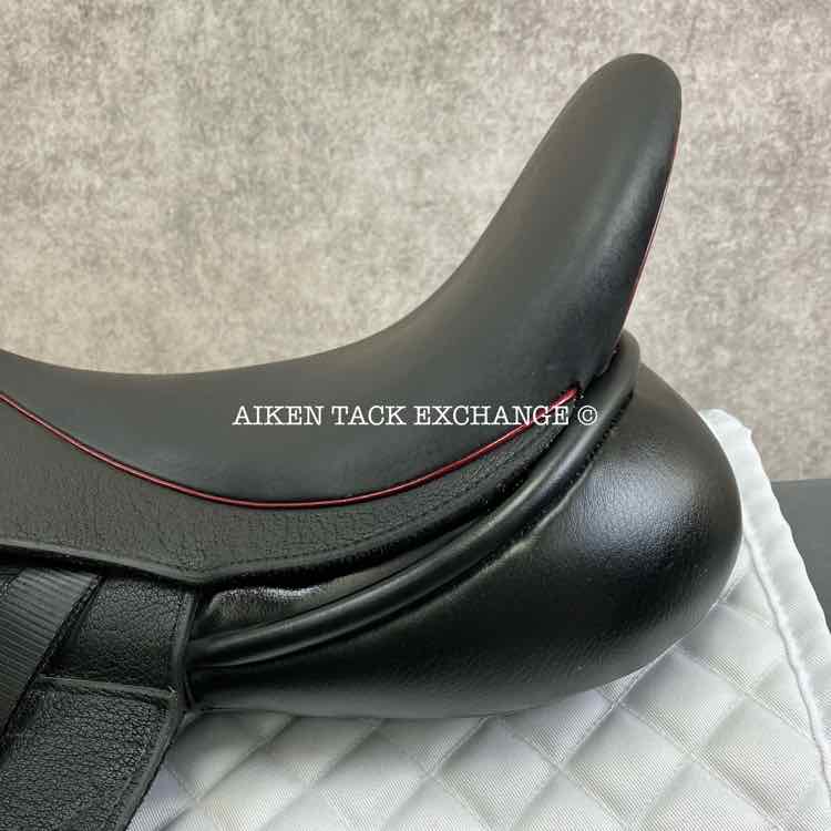 2021 Custom Saddlery Icon Coda W Monoflap Dressage Saddle, 17.5" Seat, Adjustable Tree, Wool Flocked Panels