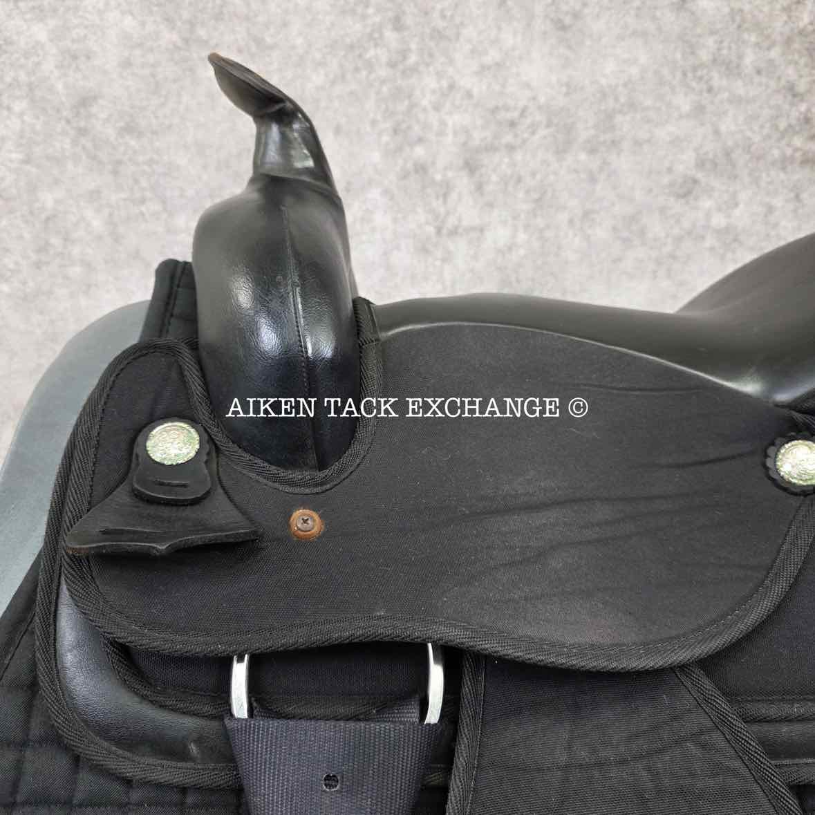 Abetta Brushhopper Gaited Comfort Trail Western Saddle, 16" Seat, Regular Tree - Semi QH Bars