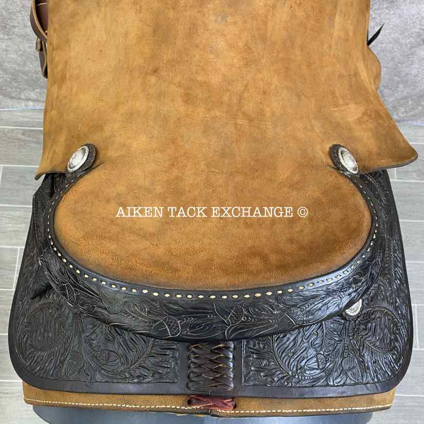 M.L. Leddy's Western Saddle, 16.5" Seat, Wide Tree - Full QH Bars
