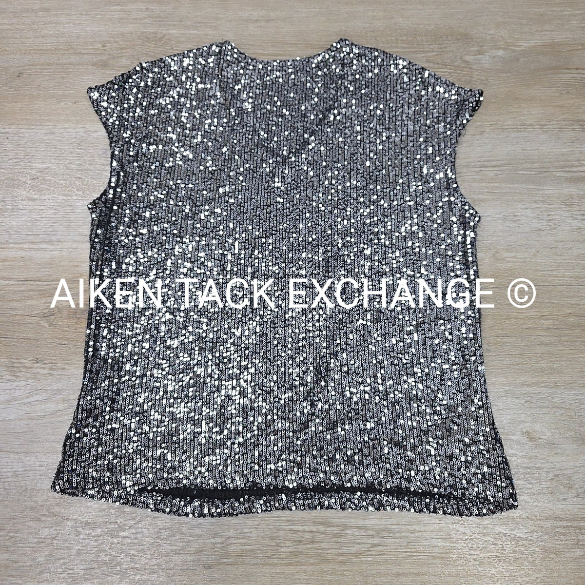 MSK Short Sleeve Sequin Blouse, Women's Small