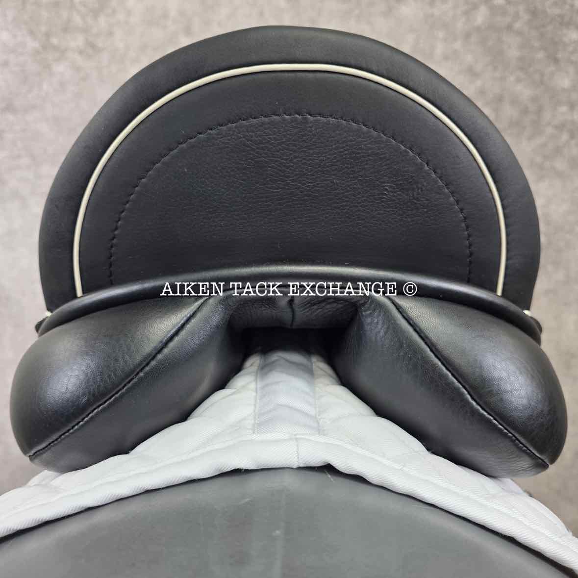 2022 Custom Saddlery Icon Coda Monoflap Dressage Saddle, 17" Seat, Adjustable Tree, Wool Flocked Panels
