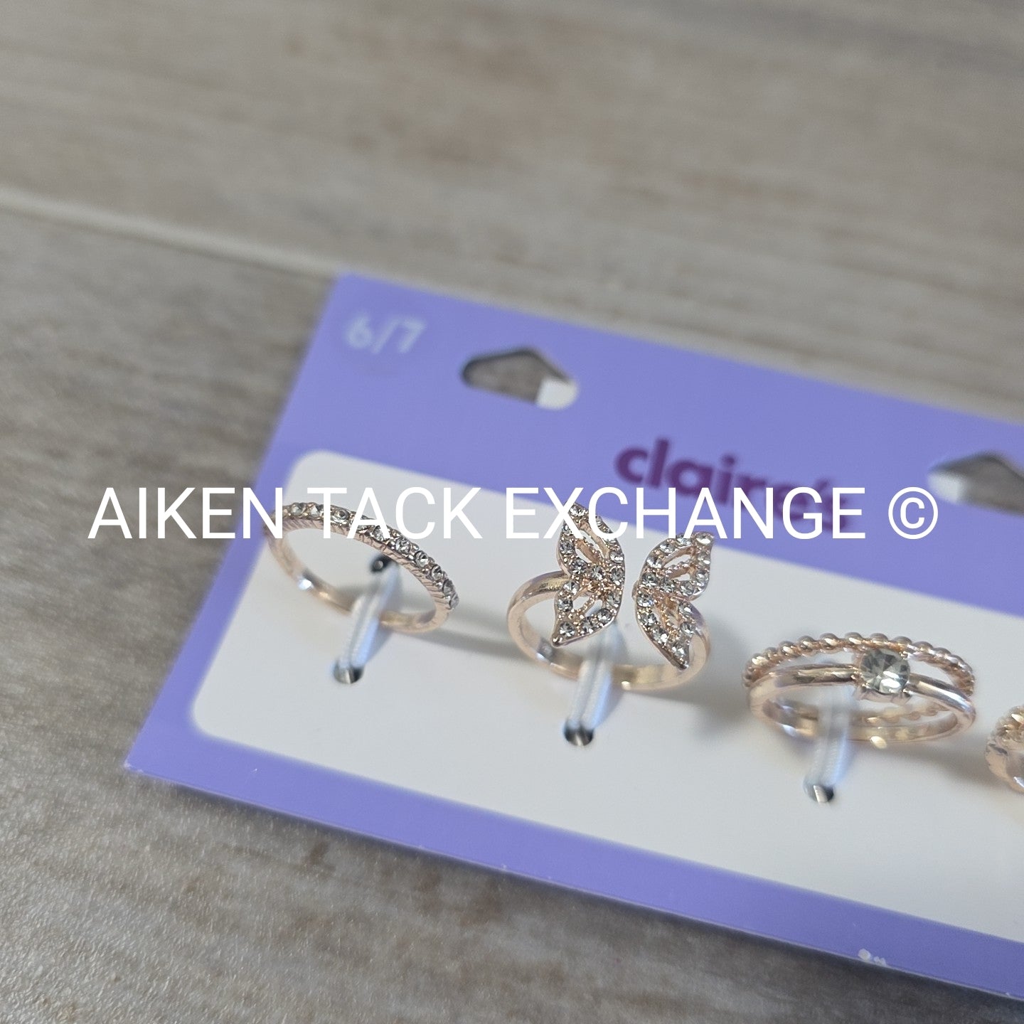 Claire's Ring Set (4) - Size 6/7