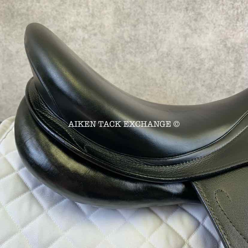 2017 Prestige Passion K Monoflap Dressage Saddle, 17" Seat, 33 Tree - M/MW, Wool Flocked Panels
