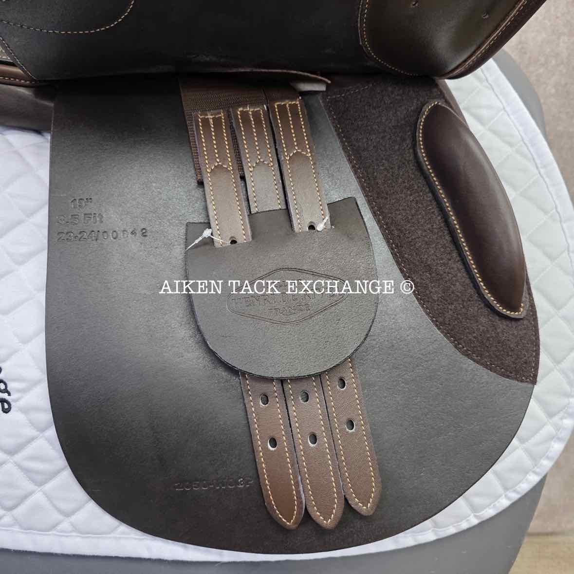 HDR - Henri de Rivel Memor-X Close Contact Jump Saddle, 19" Seat, Wide Tree, Foam Panels
