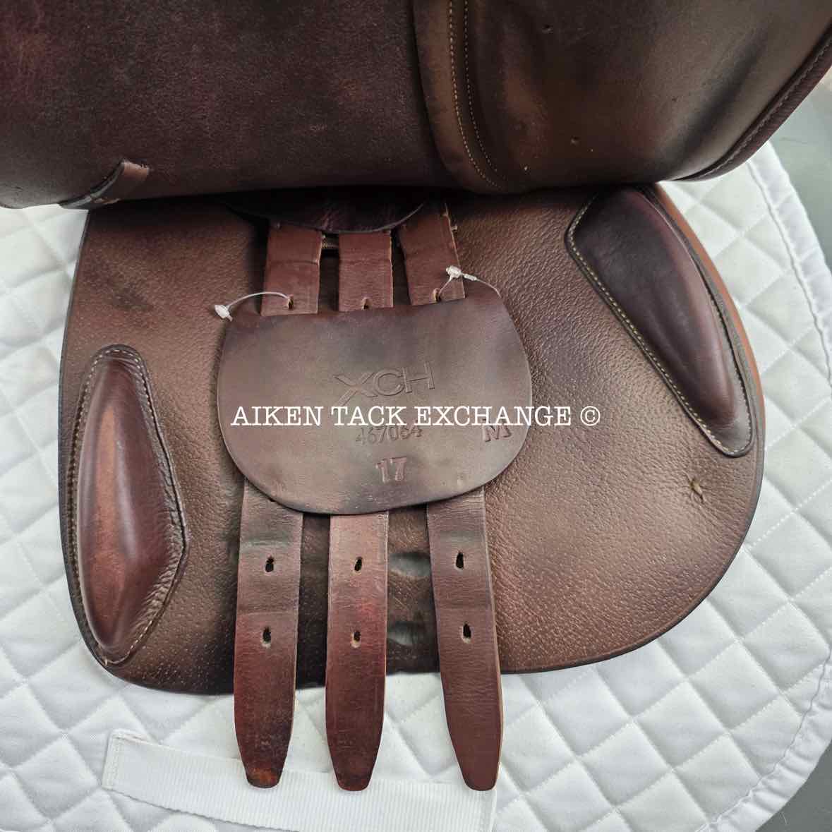 2015 Ovation Ruiz Diaz Close Contact Jump Saddle, 17" Seat, Adjustable Tree - XCH Changeable Gullet, Foam Panels
