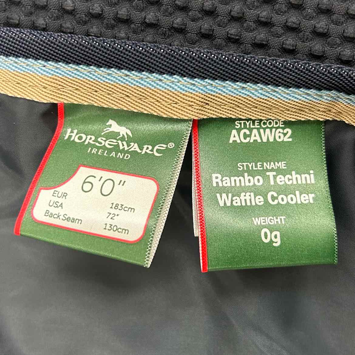 Horseware Rambo Techni Waffle Cooler, 72"