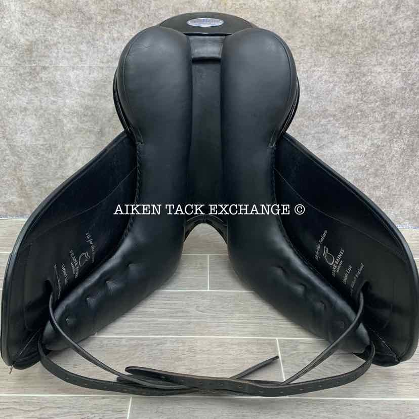 2015 Frank Baines Union Lux Monoflap Dressage Saddle, 18" Seat, Medium Wide Tree, Wool Flocked Panels