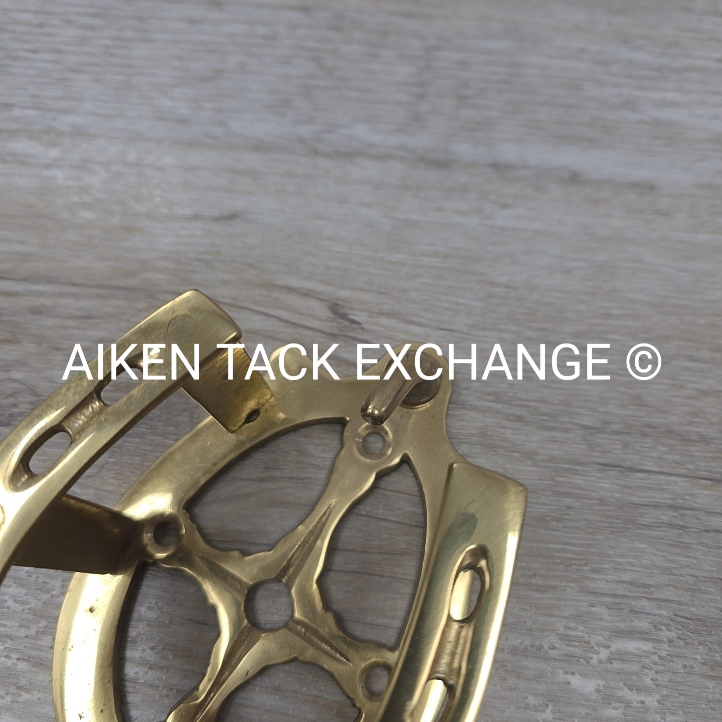 Brass Double Horseshoe Bridle Rack