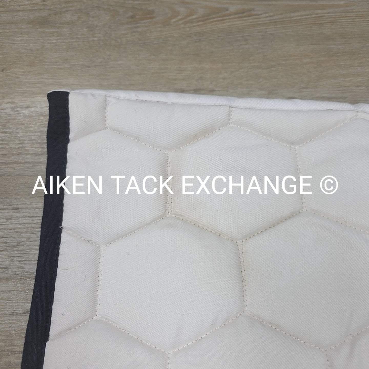 Arion Dressage Saddle Pad, White (has stains)
