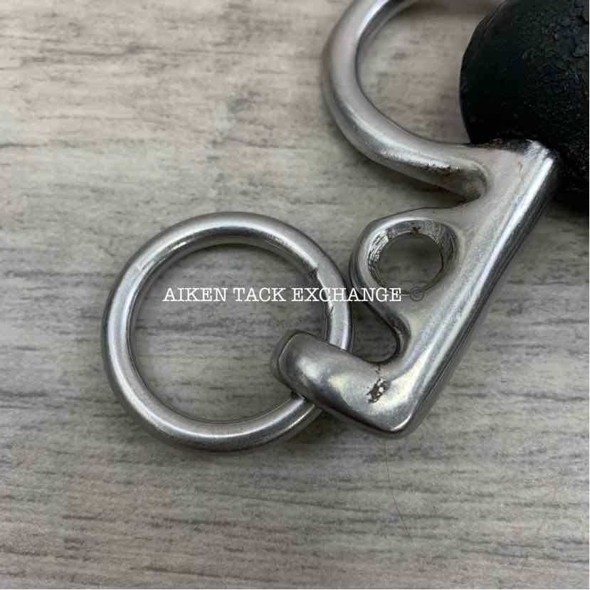 Single Joint Rubber Pelham Bit (has chew marks & blemishes) 4.25"