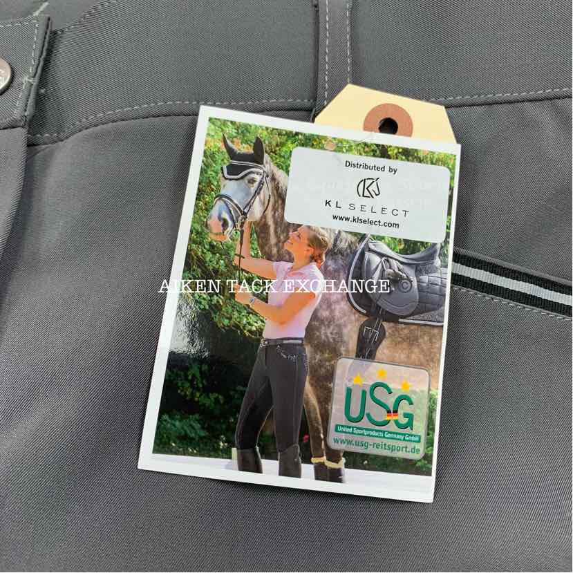KL Select USG "Ava" Silicone Full Seat Breeches, Size 32