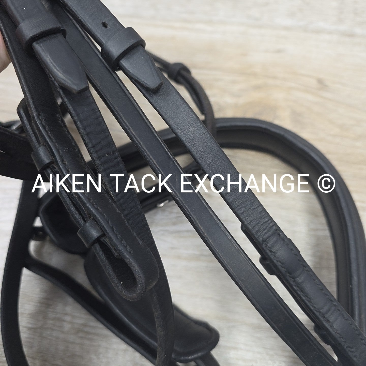BARGAIN BUNDLE: Mis Matched Weymouth Double Bridle with Both Reins, Black, Size
