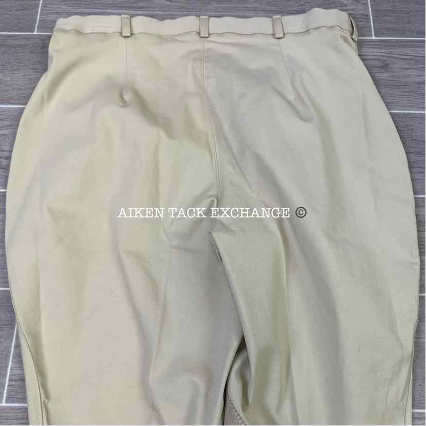 Royal Highness Shapely Knee Patch Breeches, Size 36 L