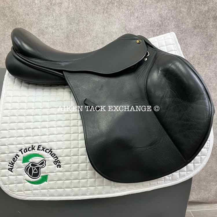 2018 Barclay & Co. by Ideal Pro-Shock Close Contact Jump Saddle, 19" Seat, Wide Tree, Wool Flocked Panels
