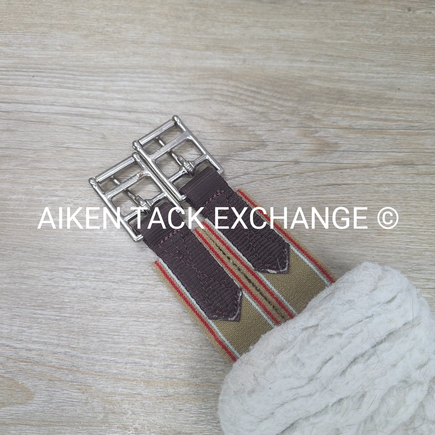 Fleece Girth with Double End Elastic, Brown, 48"