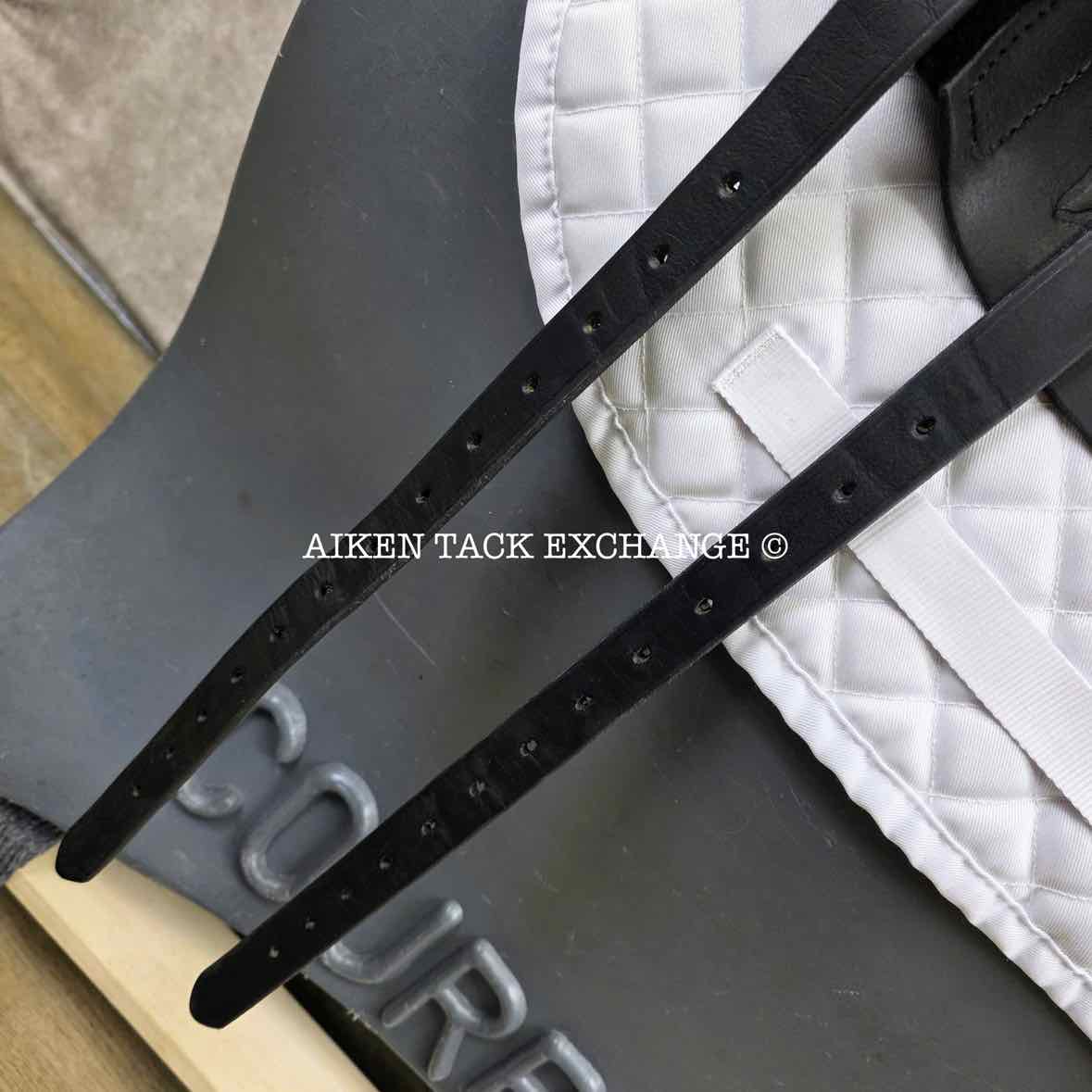 **SOLD** Dresch Phoenix Dressage Saddle, 18" Seat, Short Flap, Wide Tree, Wool Flocked Panels