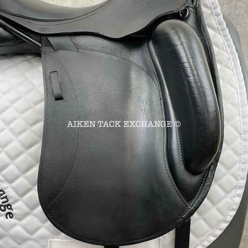 2015 Custom Saddlery Everest Monoflap Dressage Saddle, 17.5" Seat, Adjustable Tree, Wool Flocked Panels