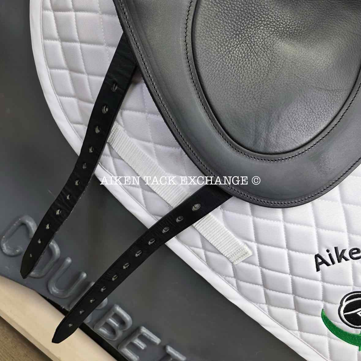 2023 Envy by Custom Saddlery Aurora Monoflap Dressage Saddle, 17.5" Seat - Short Flap, Adjustable Tree, Wool Flocked Panels