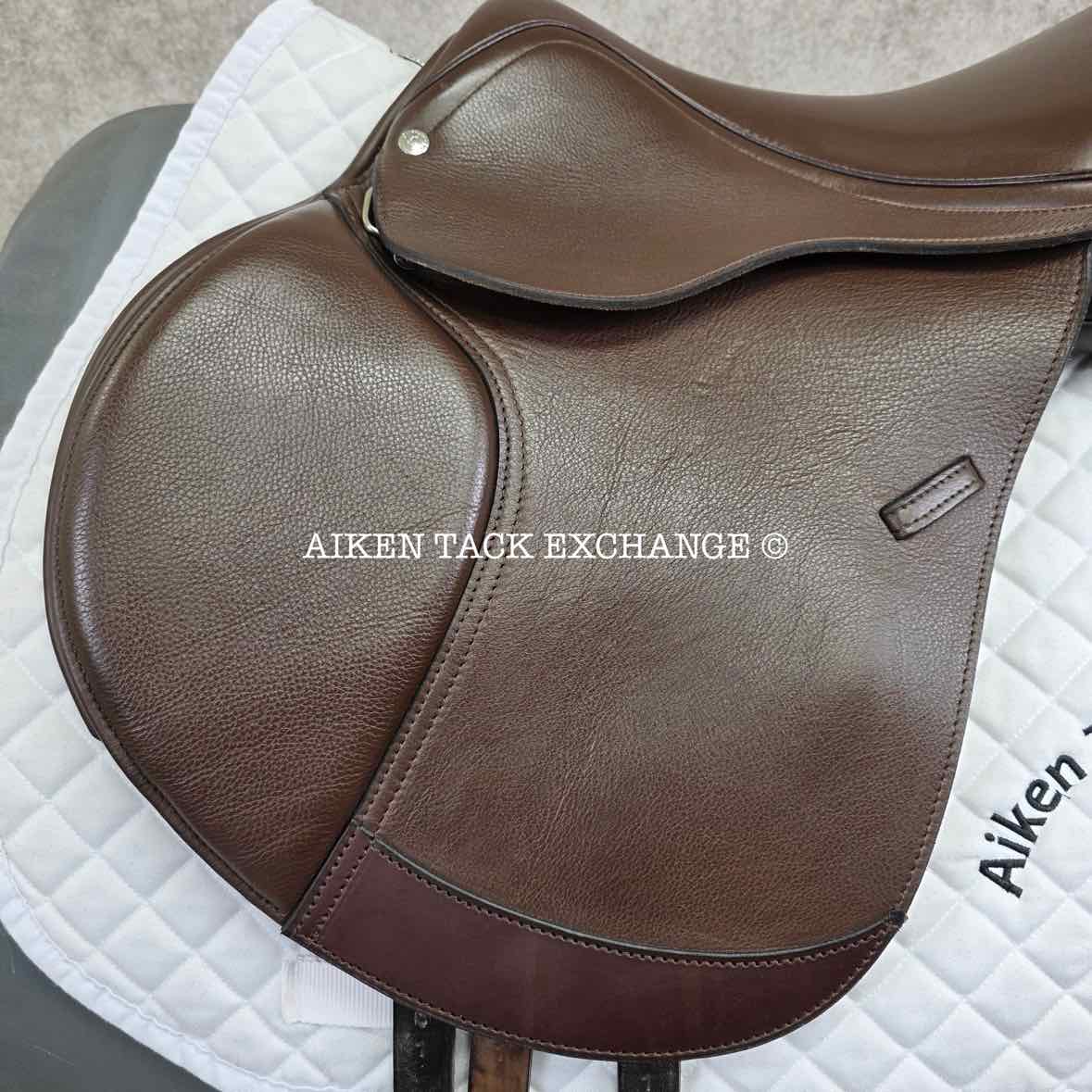2019 Custom Saddlery Monte Carlo Jump Saddle, 17.5" Seat, Adjustable Tree, Wool Flocked Panels