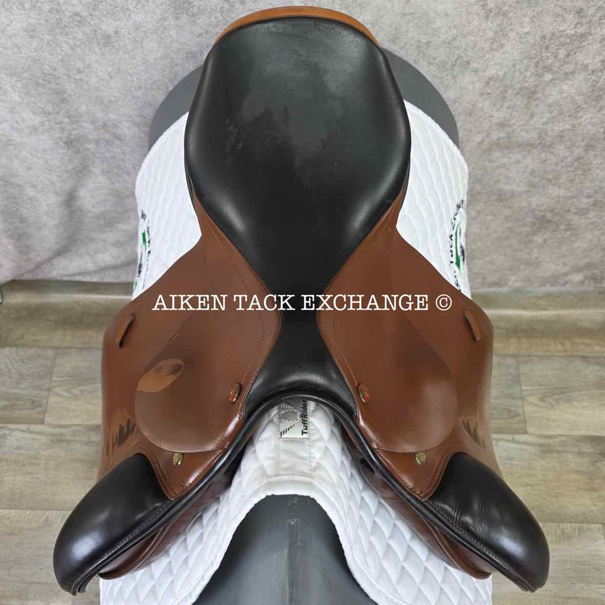 2005 Prestige Sidney Jump Saddle, 17" Seat, 33 Tree - Medium, Wool Flocked Panels