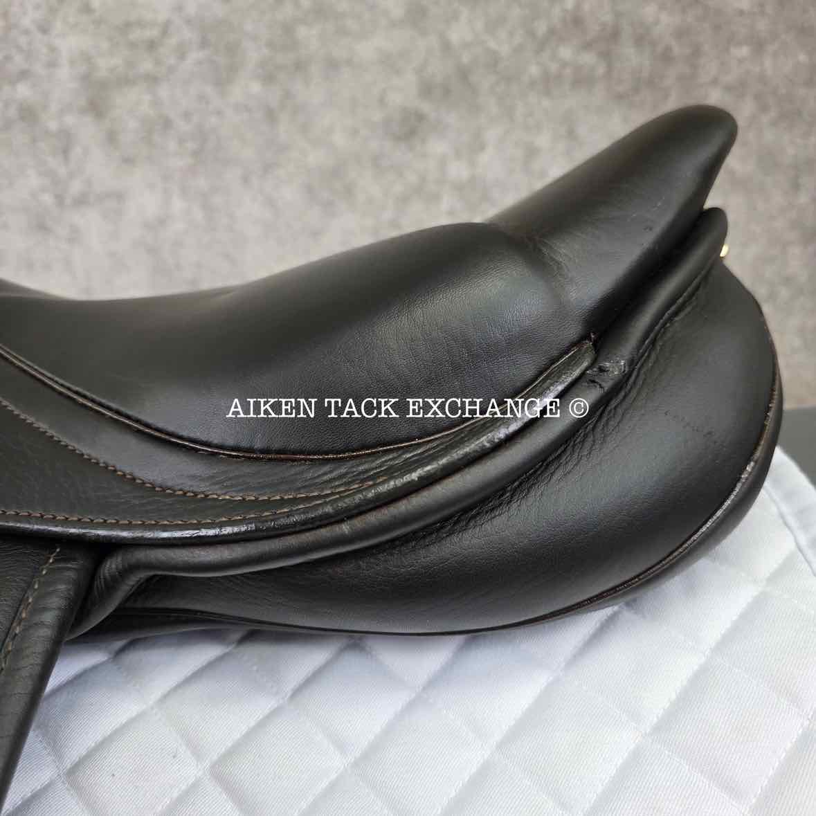 Stubben Zaria Optimum Monoflap Jump Saddle, 17.5" Seat with Biomex, 30cm Tree - MW, Wool Flocked Panels