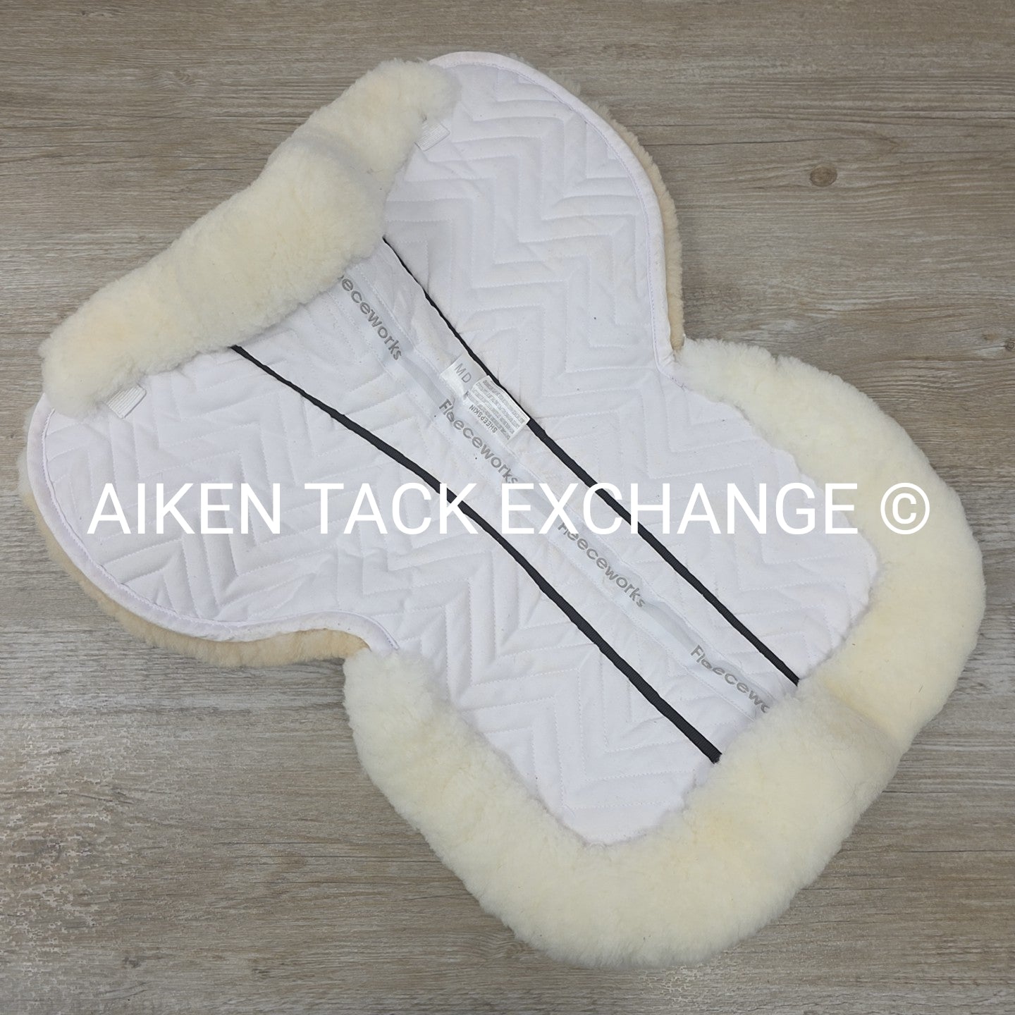 Fleeceworks FXK Classic Sheepskin Half Pad with Rolled Edges, Medium