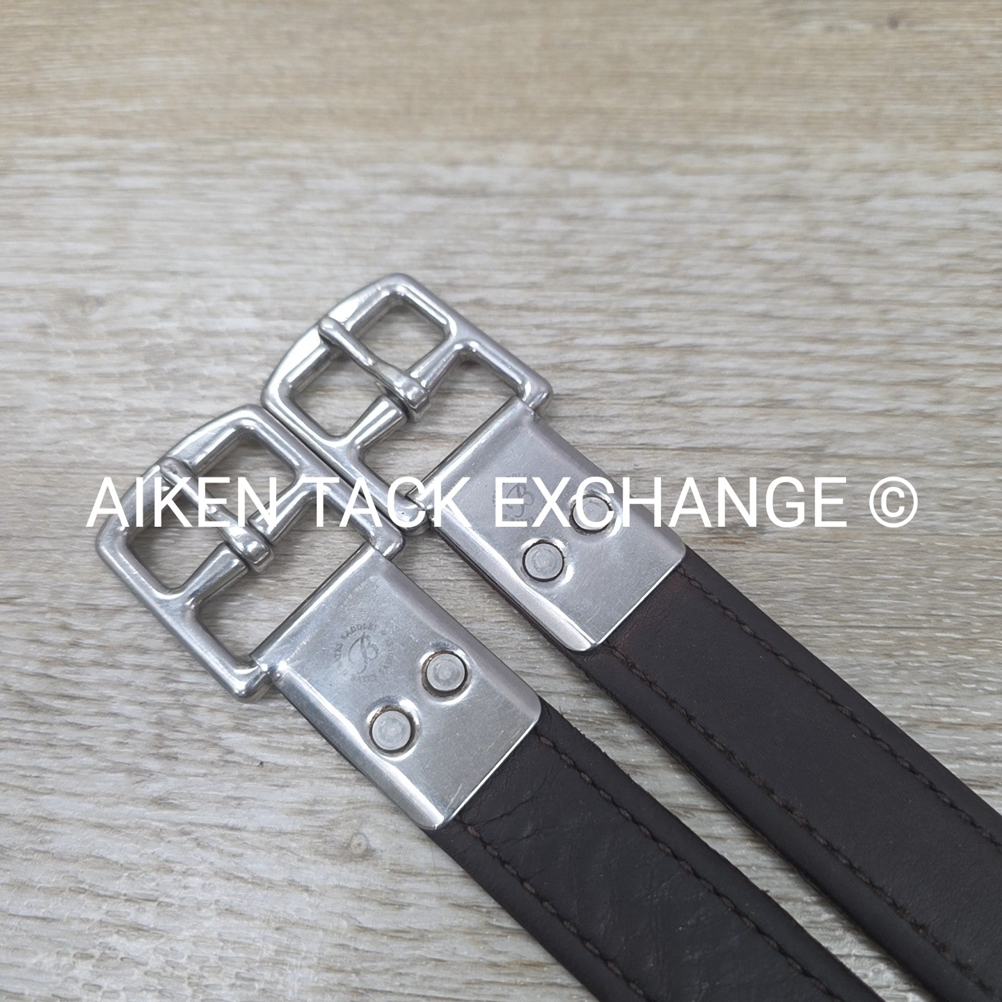 Bates Luxe Stirrup Leathers, Brown, 48"