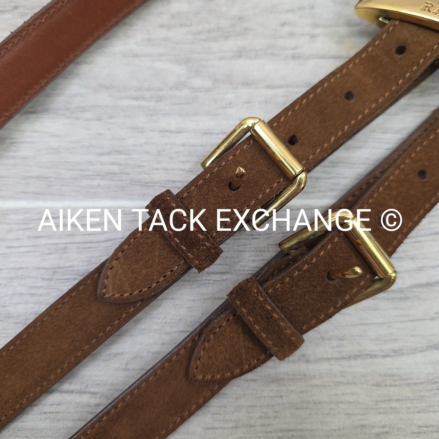 Ralph Lauren Tri-Strap Stirrup Waist Belt, Size Medium