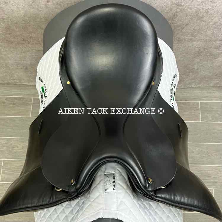 Klimke XCH Dressage Saddle, 17" Seat, Adjustable Tree -  Changeable Gullet, Wool Flocked Panels