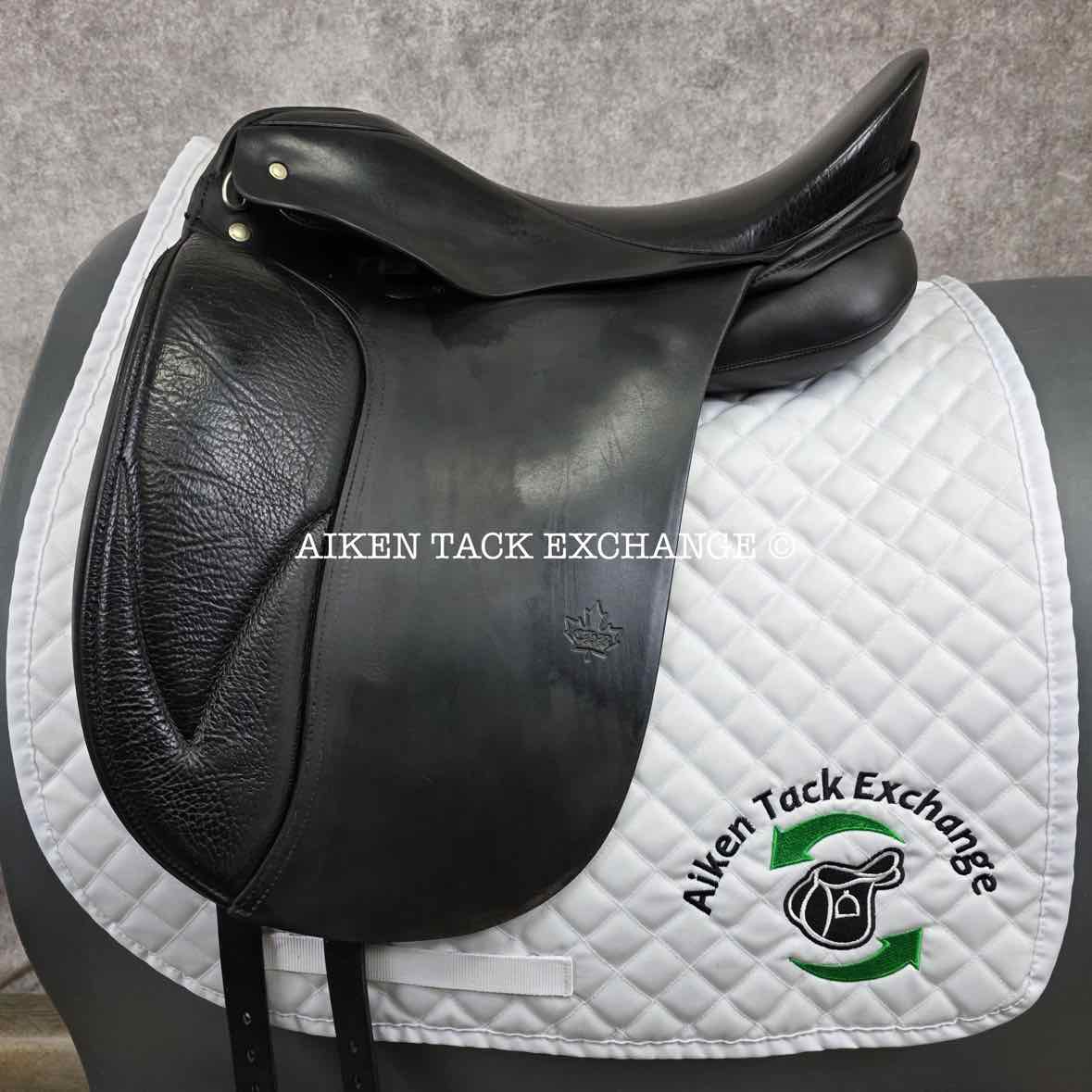 2000 Schleese CHB Dressage Saddle, 17.5" Seat, MW/W Tree, Wool Flocked Panels