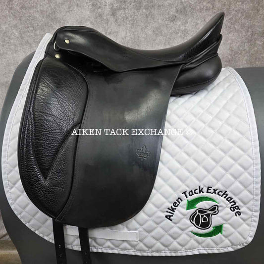 2000 Schleese CHB Dressage Saddle, 17.5" Seat, MW/W Tree, Wool Flocked Panels