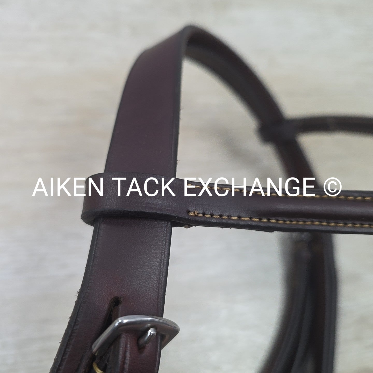 Edgewood Plain Raised Bridle, No Reins, Brown, Size Full