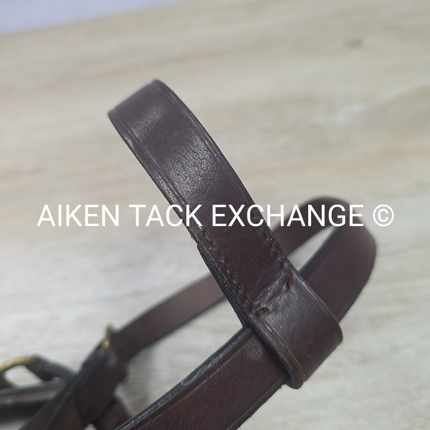 Leather Lunging Cavesson, Brown, Size Full