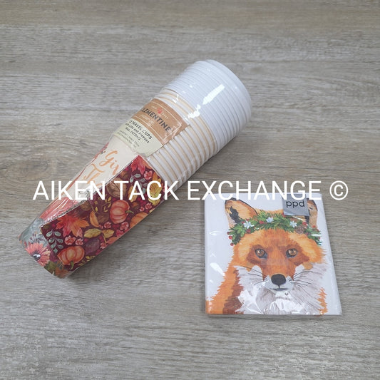 BARGAIN BUNDLE: Fox Print Paper Cups & Napkins