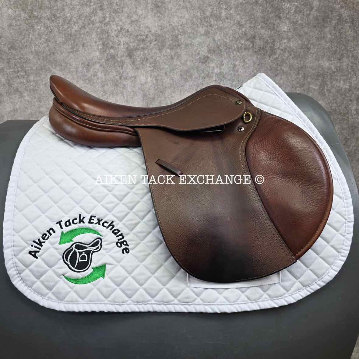 2015 Ovation Ruiz Diaz Close Contact Jump Saddle, 17" Seat, Adjustable Tree - XCH Changeable Gullet, Foam Panels