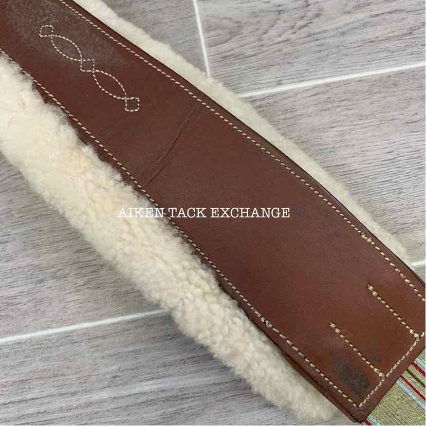 M. Toulouse Leather Girth w/ Removable Sheepskin, 54"