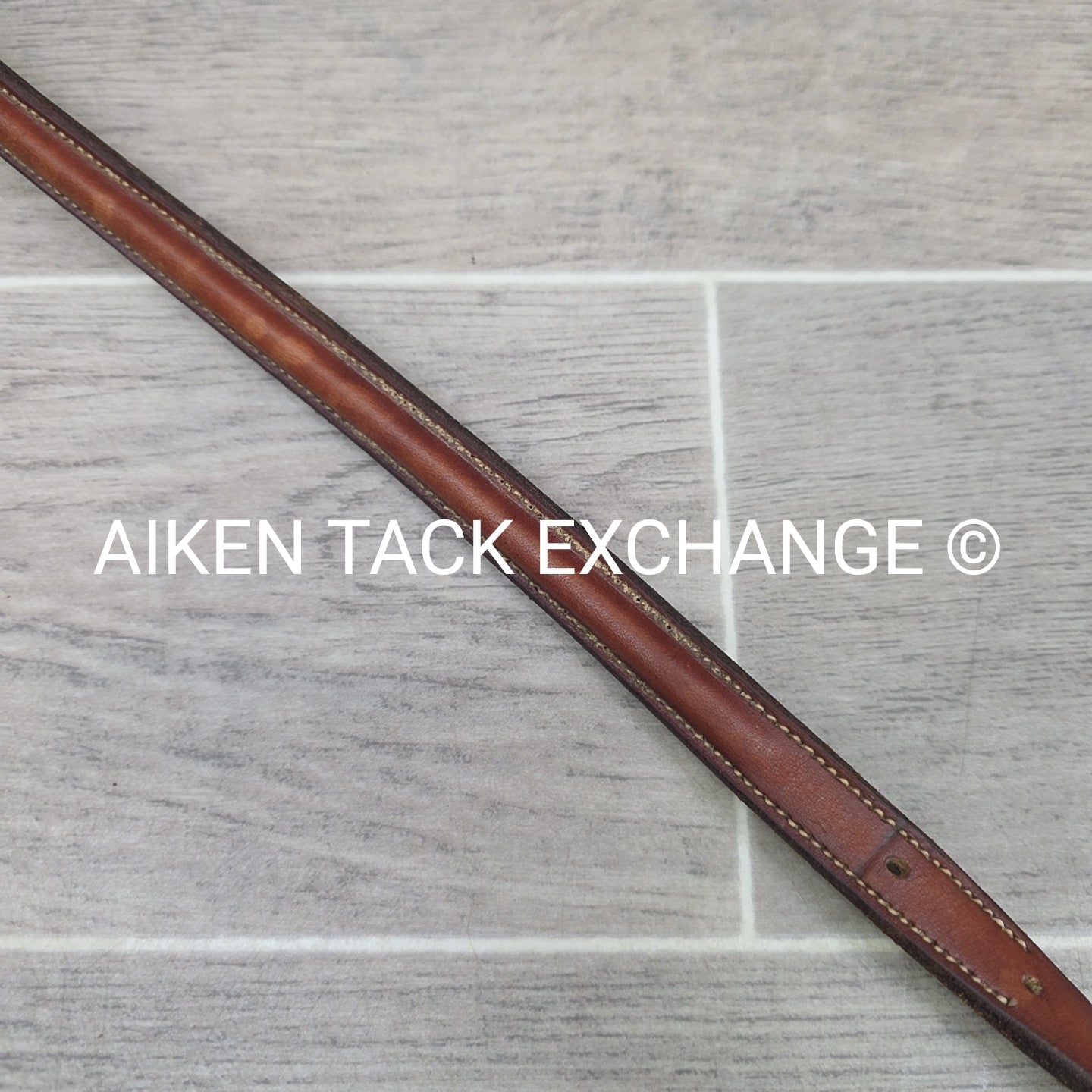 Edgewood Square Raised Fancy Stitched Standing Martingale, Brown, Oversize