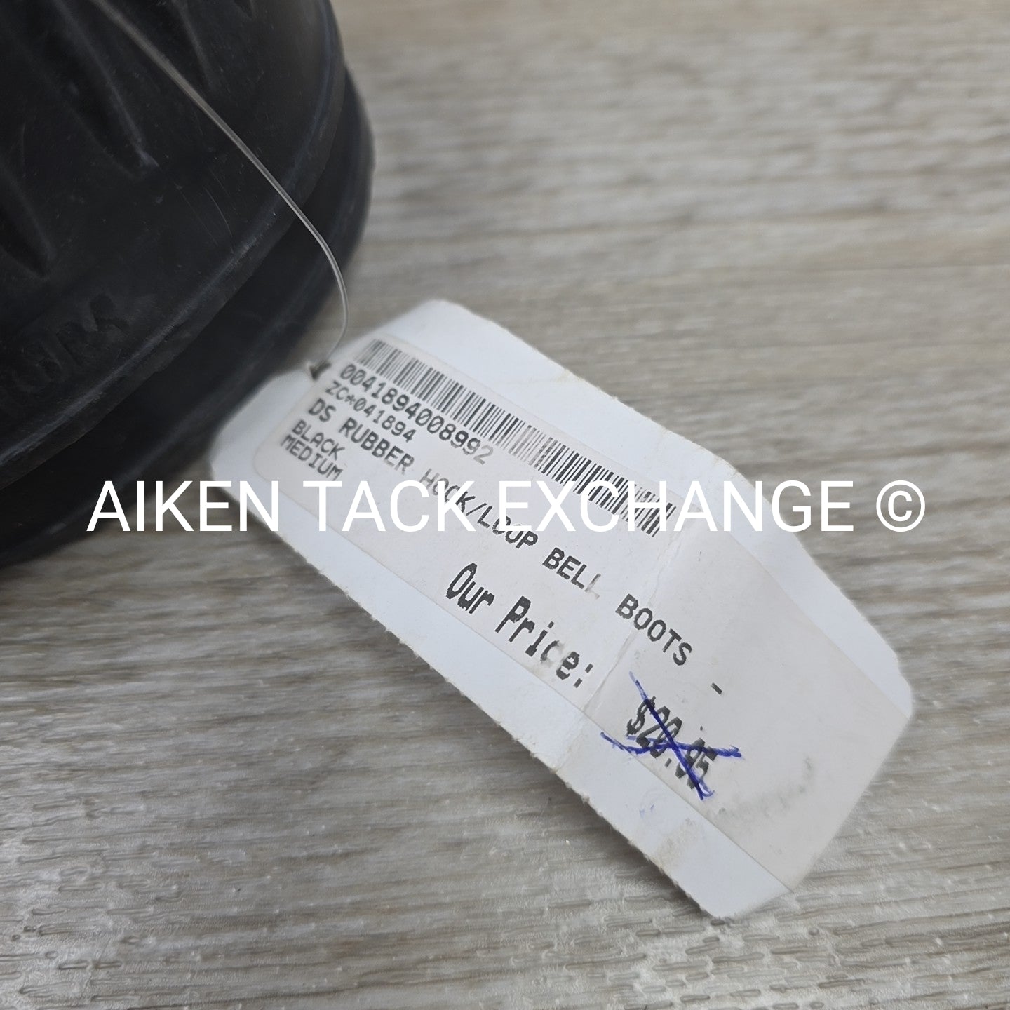 Dover Saddlery Rubber Velcro Bell Boots, Size Medium