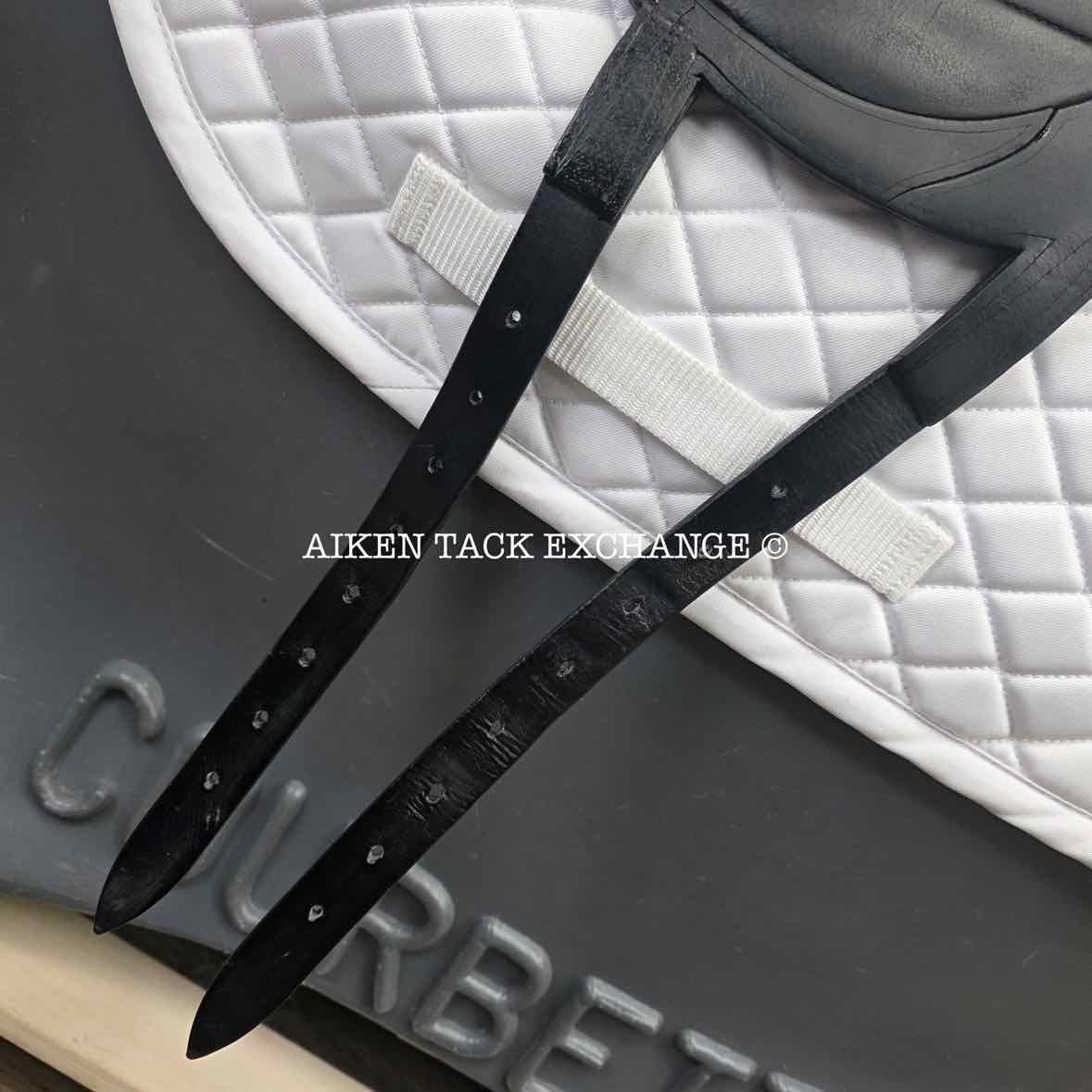 2020 Devoucoux Makila Harmonie Monoflap Dressage Saddle, 17" Seat, 1A Flap - Short, Dynamick Tree - Medium, D3D Panels, Full Buffalo Leather